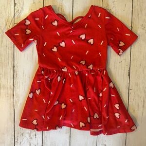 Dot Dot Smile Red Heart Dress 6–12M Baby Toddler Valentine’s Day Outfit